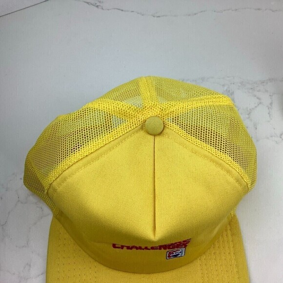 Vintage Take The New Pepsi Challenge Snapback Trucker Hat Yellow One Size USA - Picture 5 of 9